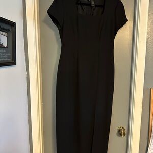 Liz Claiborne Black Sheath Dress with Dolman Sleeves
